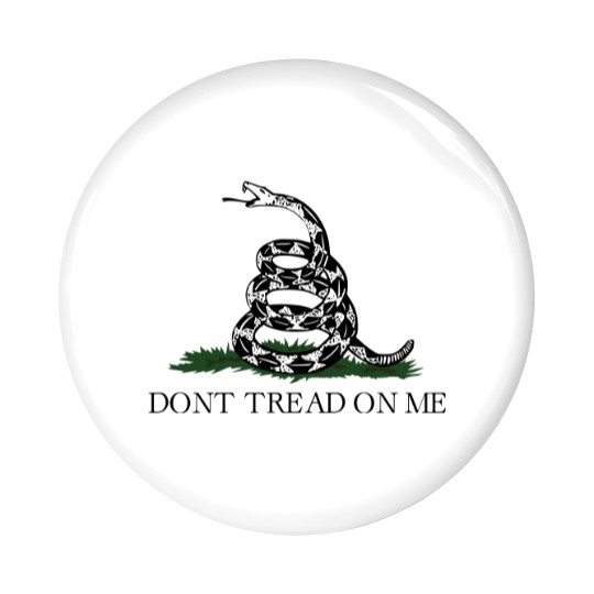 Discover Gadsden Flag Pin Buttons