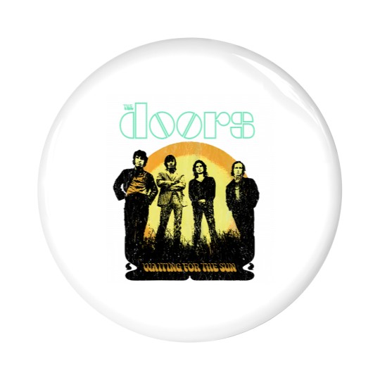 Discover The Doors Waiting for the Sun Jim Morrison Grey Licensed Pin Buttons Pin Buttons Men