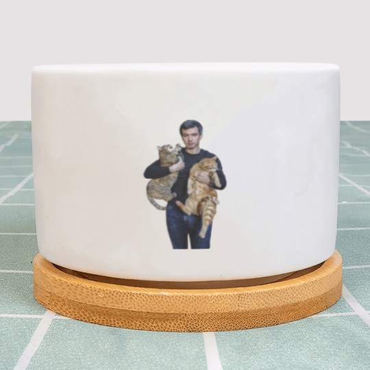 Discover Nathan Fielder and His Cats Classic Plant Pots