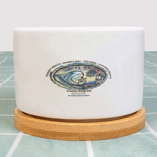 Discover Vintage Sunset Beach Banzai Pipeline, Hawaii Plant Pots