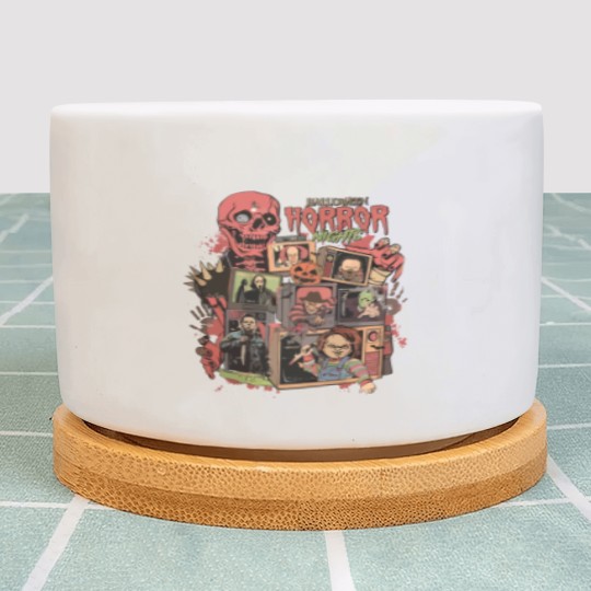 Discover Retro Horror Night  Plant Pots, Halloween Plant Pots, Vintage 90s Halloween Movies