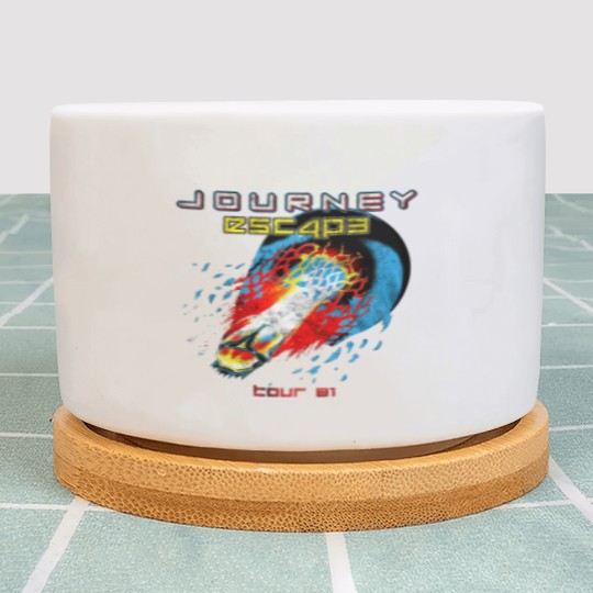 Discover Journey Escape Tour 1981 Rock Band Music Plant Pots