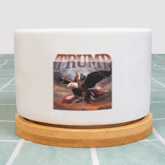 Discover Donald Trump Eagle Plant Pots Top Funny Election Campaign 2024