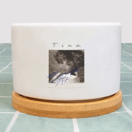 Discover Retro Signature Tina Turner Plant Pots Short Sleeve Unisex Plant Pots Plant Pots For Men Women