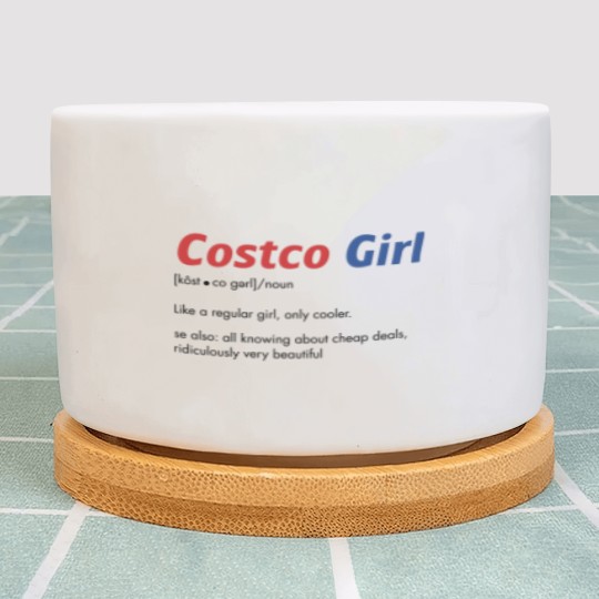 Discover Funny Costco Plant Pots "Costco Girl" Costco Costco Employees and  Costco Lovers