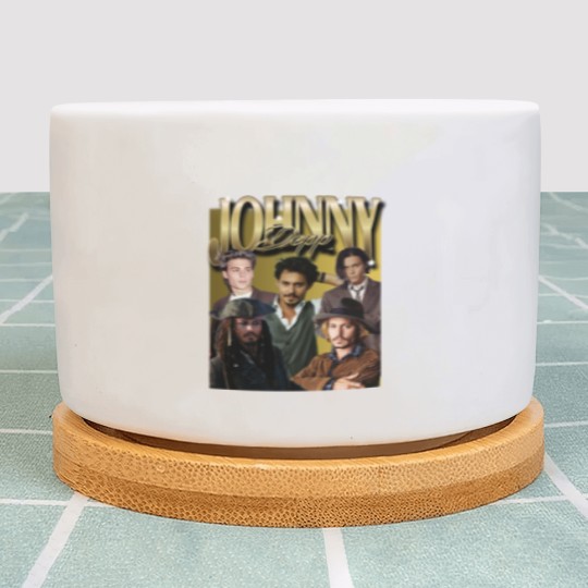 Discover Retro Johnny Depp Plant Pots -Johnny Depp