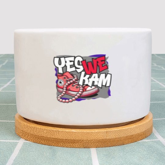 Discover Kamala Harris , Yes We Kam, red white and blue, Plant Pots