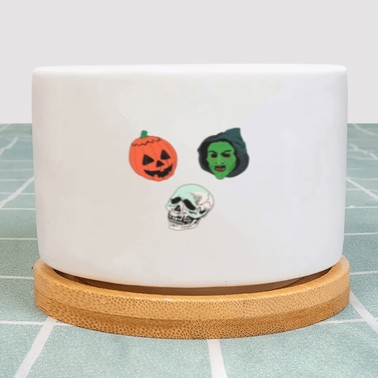 Discover Silver Shamrock Mask Set Plant Pots