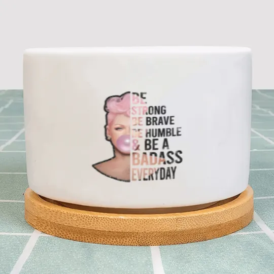 Discover P!nk Be Strong Plant Pots, Trustfall Album Plant Pots, Pink Singer Tour Plant Pots, Summer Carnival 2024
