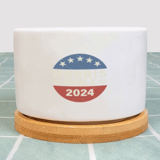 Discover Harris Walz Plant Pots, Kamala Harris Tim Walz President VP 2024 Plant Pots, Tim Walz
