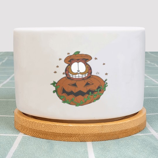 Discover Halloween Garfield Pumpkin Plant Pots, Halloween Pumpkin Garfield Cat Plant Pots