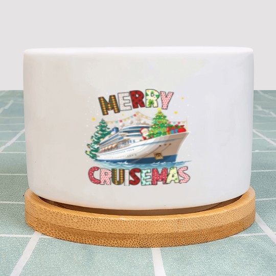 Discover Merry Cruisemas Plant Pots, Christmas Cruise Crew Plant Pots