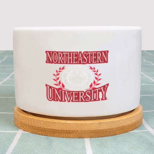 Discover northeastern huskies laurels logo officially licensed t Plant Pots