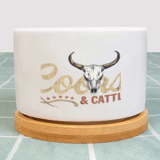 Discover Coor And Cattles Rodeo Western Cowboy Howdy Lover Plant Pots