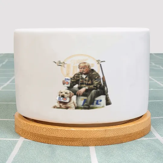 Discover trump hunting miller lite beer Plant Pots