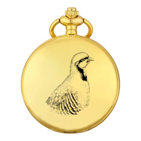 Discover Chukar partridge animal portrait (bright products) Pocket Watches