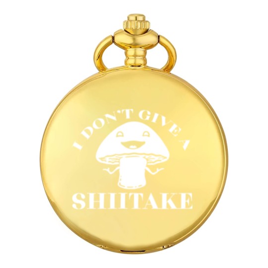 Discover I Dont Give A Shiitake Funny Joke Adult Pocket Watches