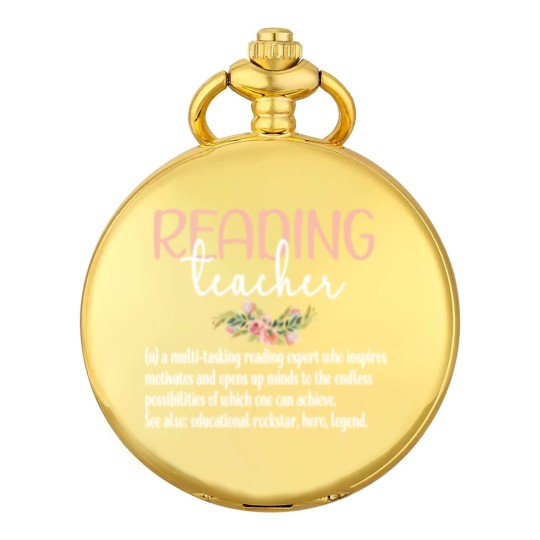 Discover Reading Teacher Definition Book Reading Specialist Pocket Watches