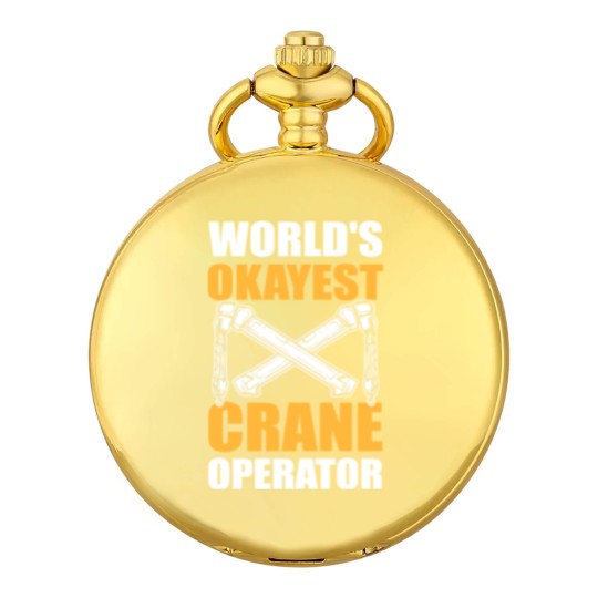 Discover Worlds Okayest Crane Operator Construction Worker Pocket Watches