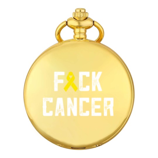 Discover Fck Cancer Funny Chemo Chemotherapy Battle Cancer Pocket Watches