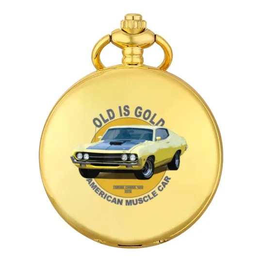 Discover Torino 429 Super Cobra American Muscle Car 60s 70s Old is Gold - Torino Cobra - Pocket Watches