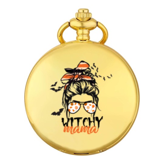 Discover Womens Halloween Candy Witchy Mama Pocket Watches