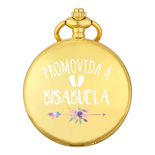 Discover Promovida A Bisabuela Spanish Baby Shower Great Grandma Gift Pocket Watches