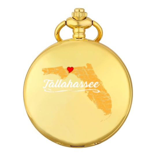 Discover City of Tallahassee Florida | Vacation Souvenir - Graphic Pocket Watches