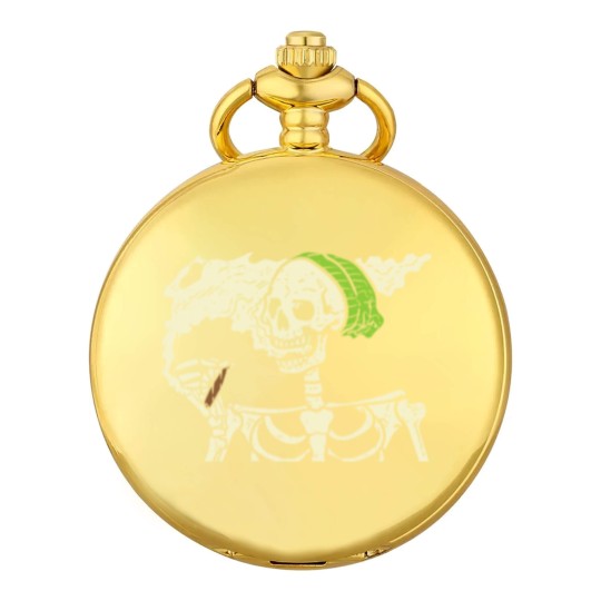 Discover Weed Halloween Skeleton Pocket Watches