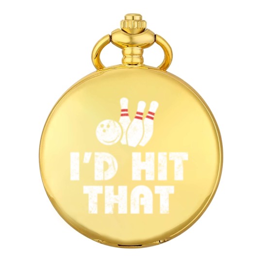 Discover Bowling Pocket Watches - I'd Hit That - Vintage - Gift For Bowlers Pocket Watches