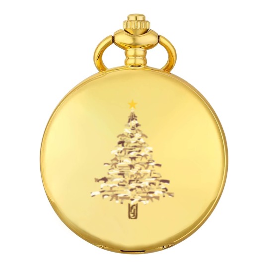 Discover Guns Christmas Tree -Camo Print Xmas  Pocket Watches