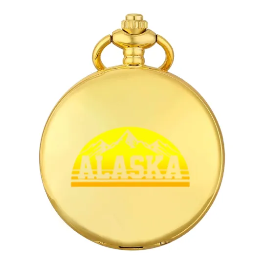 Discover Alaska Vintage Alaska Day Pocket Watches