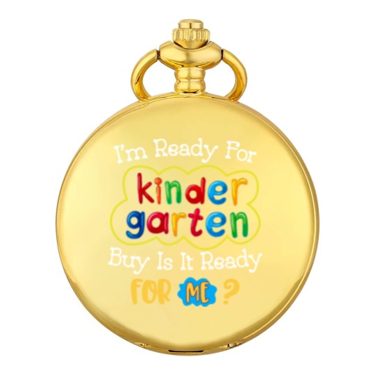 Discover Kids First Day Of Kindergarten Funny Back To School Pocket Watches