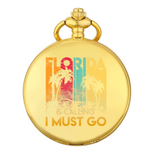 Discover Florida Strong Men's Pocket Watches Florida Is Calling I Must Go