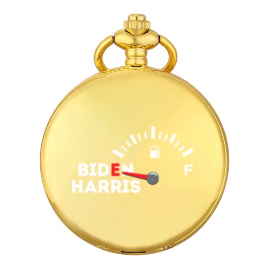 Discover Funny Biden Gas Pocket Watches | Empty Fuel Tank Gas Shortage Pocket Watches