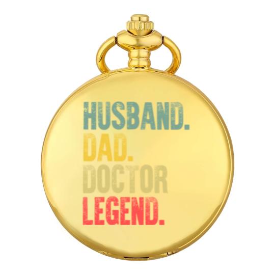 Discover Mens Funny Vintage Pocket Watches Husband Dad Doctor Legend Retro Pocket Watches
