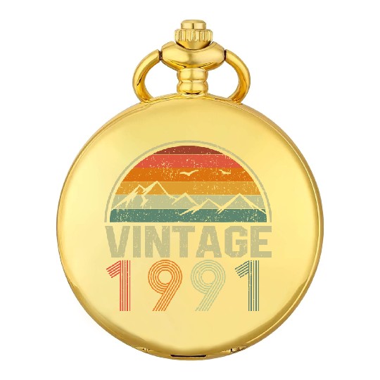 Discover Classic 30th Birthday Gift Idea Vintage 1991 Pocket Watches