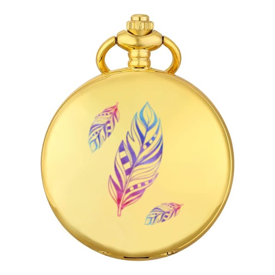 Discover Colorful Feathers Indian Heritage Native American Pocket Watches