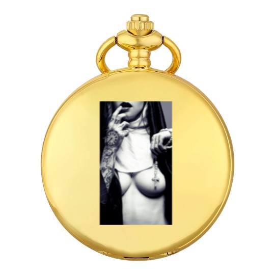 Discover Sexy Nun Pocket Watches Cross Tattoo Funny Novelty
