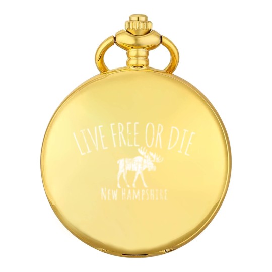 Discover Live Free or Die New Hampshire Pocket Watches