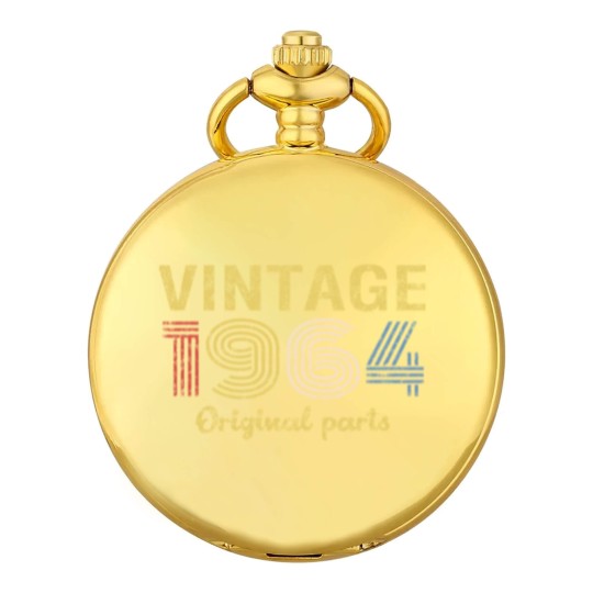 Discover 57th Birthday Pocket Watches for Men - Retro Birthday - 1964 Original Parts