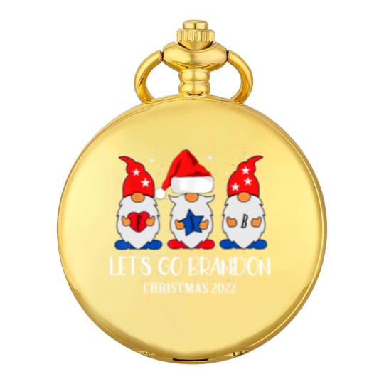 Discover Let's Go Brandon Conservative Merry Christmas 2022 Costume Pocket Watches