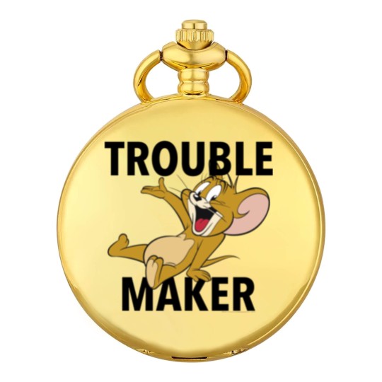 Discover Tom And Jerry Pocket Watches Trouble Maker Portrait