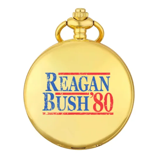 Discover Vintage Ronald Reagan George Bush 1980 Pocket Watches