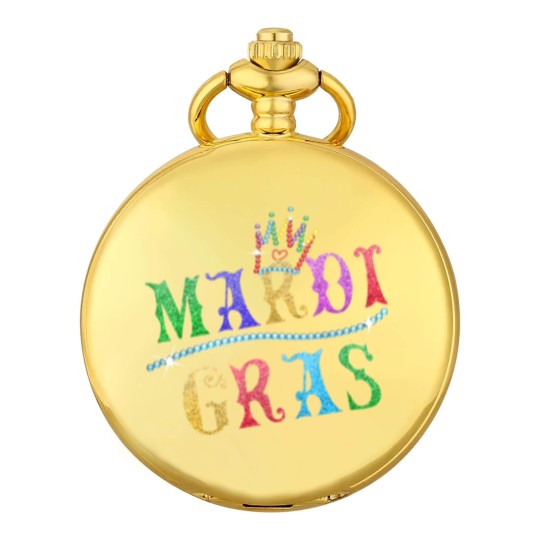 Discover Mardi Gras Crown Pocket Watches - Funny Mardi Gras Costume Pocket Watches
