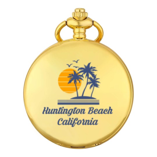 Discover Huntington Beach California Pocket Watches CA Tourist Gifts Pocket Watches