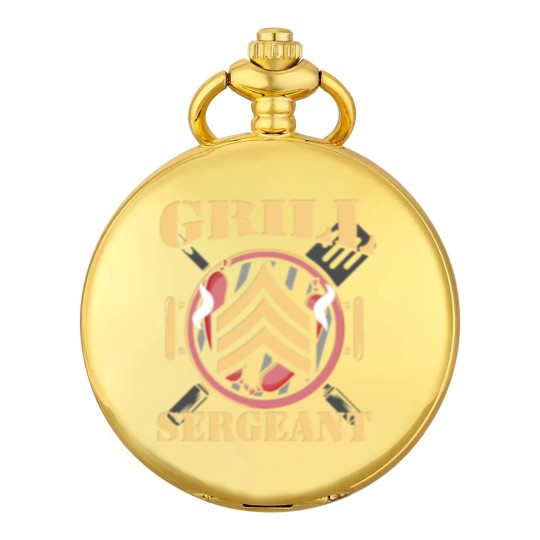 Discover Grill Sergeant - Funny BBQ Design Pocket Watches