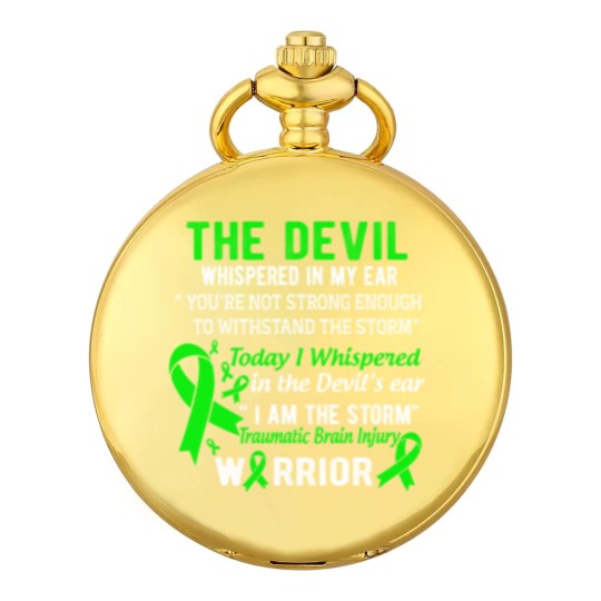Discover I Am The Storm Traumatic Brain Injury Warrior Pocket Watches