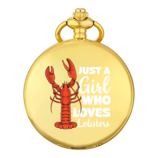 Discover Just a Girl Who Loves Lobsters Lobster Seafood Pocket Watches
