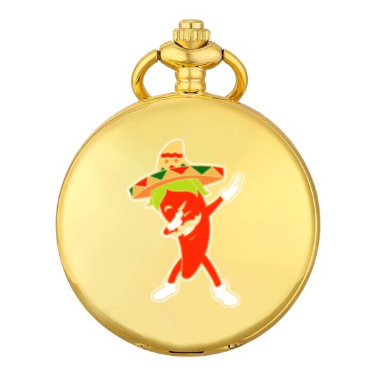 Discover Chili Dabbing Pepper Mexican Hot Jalapeno Dab Gift Pocket Watches